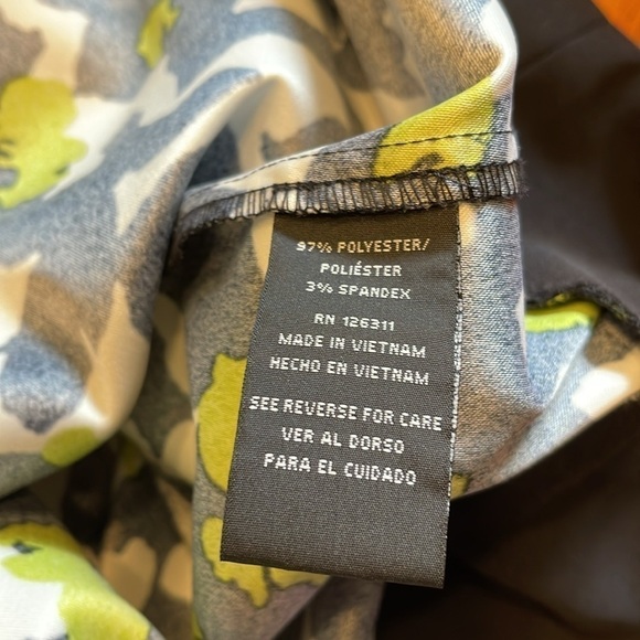 Ronni Nicole Sz 14 Abstract floral sleeveless dress with back zip & band at hem - Picture 7 of 8